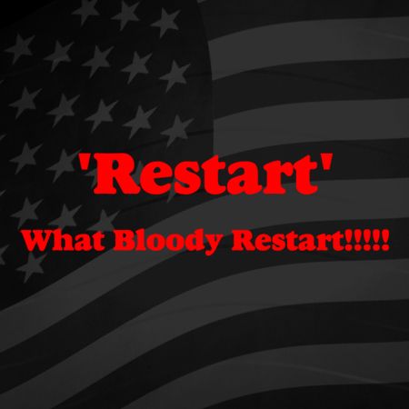 Picture of Restart what bloody restart Iron on Transfer